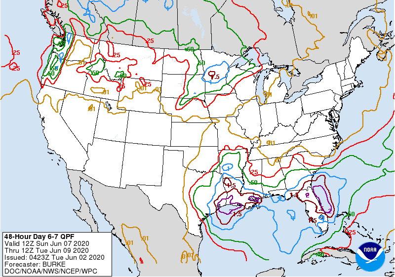 48 Hour Day 6-7 QPF